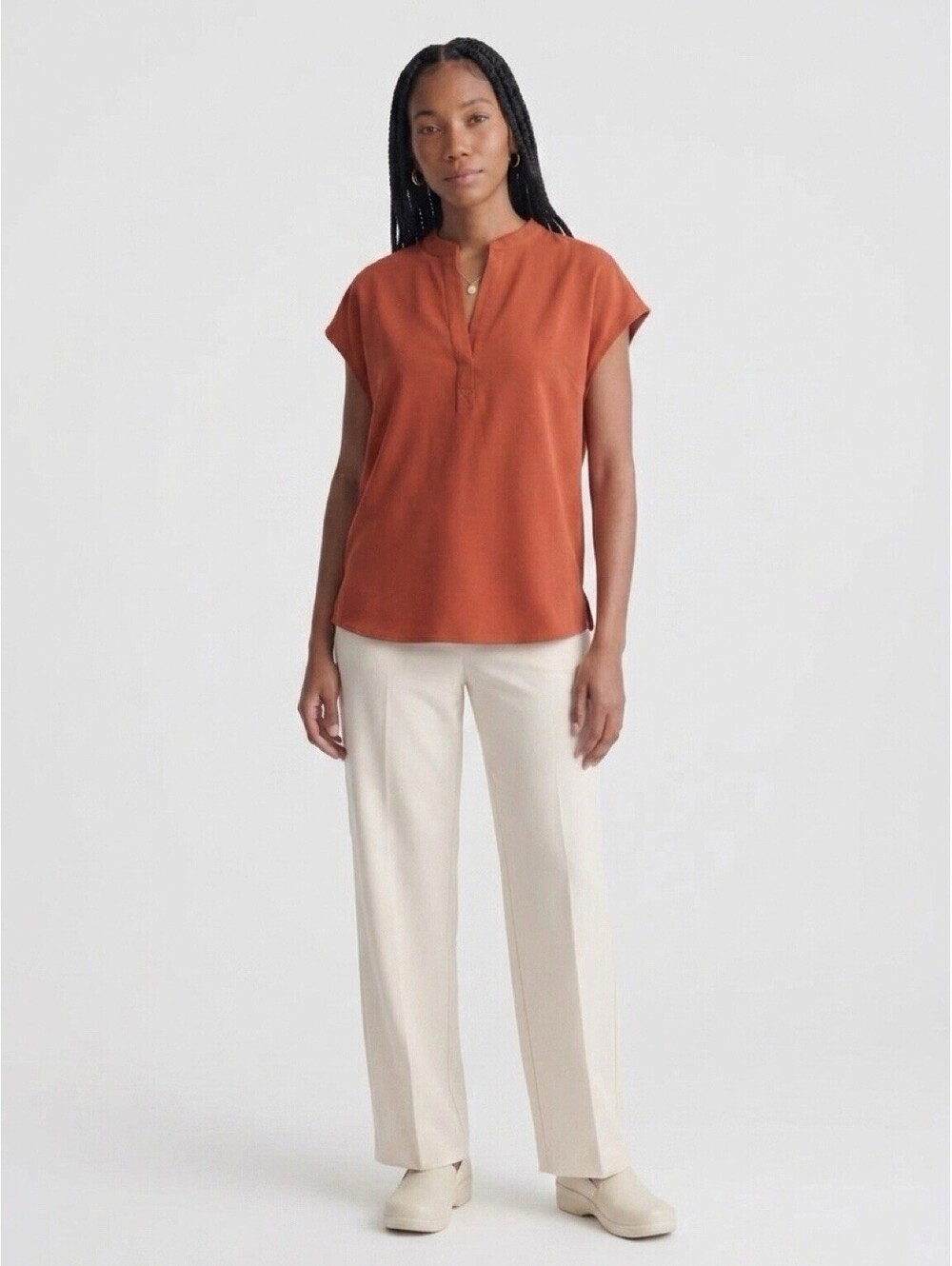 Figs Women’s  Rafaela Oversized Scrub Top Mandarin Collar NWT Sleeveless XXL